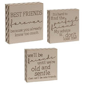 Friends Buffalo Check Box Signs (Set of 3)