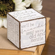 Best Friends Sayings Cube