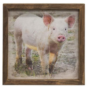 Pasture Pig Framed Print - Wood Frame