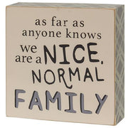 Nice Normal Family Buffalo Check Box Signs (Set of 3)