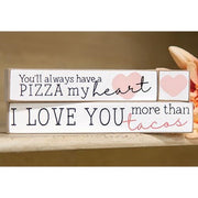 Pizza My Heart Blocks (Set of 3)