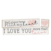 Pizza My Heart Blocks (Set of 3)