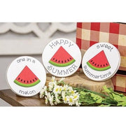 One in a Melon Mini Round Easel Sign  (3 Count Assortment)