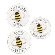 Queen Bee Mini Round Easel Sign (3 Count Assortment)