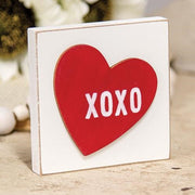 XOXO Heart Square Block