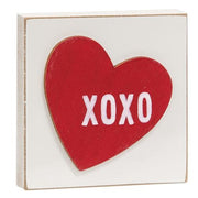 XOXO Heart Square Block