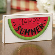 Happy Summer Watermelon Block