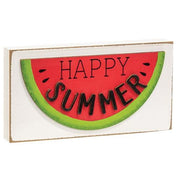 Happy Summer Watermelon Block