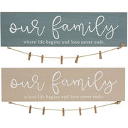 Our Family Photo Hanger  (2 Count Assortment)