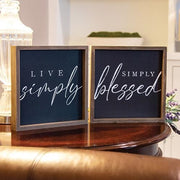 Live Simply Chalkboard Look Frame (2 Count Assortment)