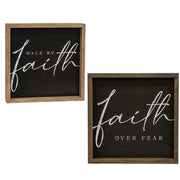 Faith Chalkboard Look Frame (2 Count Assortment)