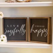 Choose Happy Chalkboard Look Frame (2 Count Assortment)