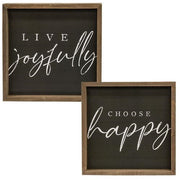 Choose Happy Chalkboard Look Frame (2 Count Assortment)