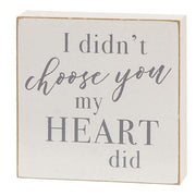 I Didn't Choose You Square Block (2 Count Assortment)