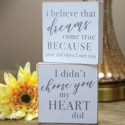 I Didn't Choose You Square Block (2 Count Assortment)