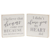 I Didn't Choose You Square Block (2 Count Assortment)