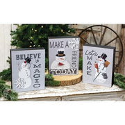 Make A Friend Today Box Sign  (3 Count Assortment)