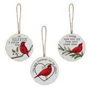 Heaven & Nature Sing Cardinal Ornament  (3 Count Assortment)