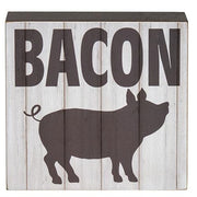 Farm Animal Silhouette Slat Look Box Sign  (4 Count Assortment)