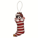 Kitty Jingle Bell Stocking Ornament  (2 Count Assortment)