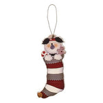 Puppy Jingle Bell Stocking Ornament  (2 Count Assortment)