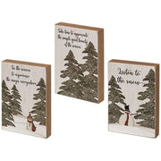 Listen to the Snow Block  (3 Count Assortment)