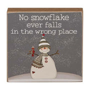 So Many Snowflakes Square Block  (3 Count Assortment)
