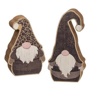 Cheetah Chunky Gnome Sitters (Set of 2)
