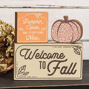 Welcome to Fall Blocks (Set of 3)