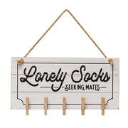 Lonely Socks Seeking Mates Shiplap Clip Sign