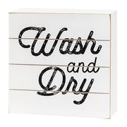 Wash and Dry Shiplap Box Sign