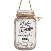 She Who Does the Laundry Mason Jar Hanger