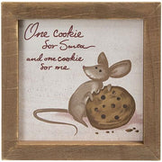 One Cookie Framed Sign