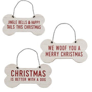 Better With A Dog Bone Ornament  (3 Count Assortment)
