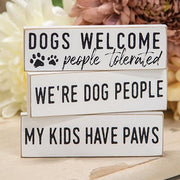 We're Dog People Thin Mini Block  (3 Count Assortment)