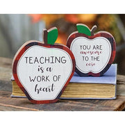 Work of Heart Apple Blocks (Set of 2)