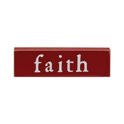 Faith - Hope or Joyous Thin Mini Block  (3 Count Assortment)