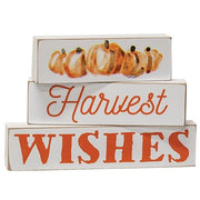 Harvest Wishes Blocks (Set of 3)