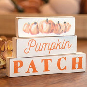 Pumpkin Patch Blocks (Set of 3)
