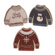 Christmas Sweater Chunky Sitter  (3 Count Assortment)