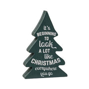 Christmas Carol Wooden Trees (Set of 3)