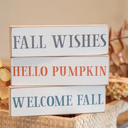 Welcome Fall Skinny Block  (3 Count Assortment)