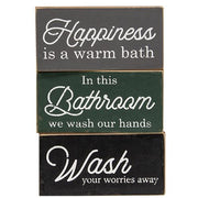 Wash Your Worries Away Block  (3 Count Assortment)