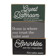 Trust the Toilet Seat Block  (3 Count Assortment)