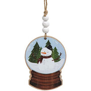 Snowman Forest Snowglobe Ornament