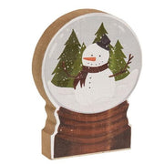 Chunky Snowman Forest Snowglobe Sitter