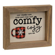 Comfy & Cozy Dimensional Framed Sign