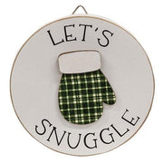 Let's Snuggle Circle Easel Sign