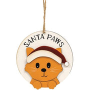 Santa Paws Kitty Ornament