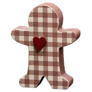 Small Buffalo Check Chunky Gingerbread Man